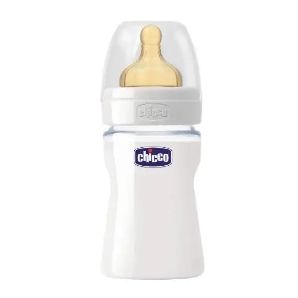 Chicco Biberon Original Touch Vetro Unisex 1 Foro Caucciu 0 Mesi+ 150ml