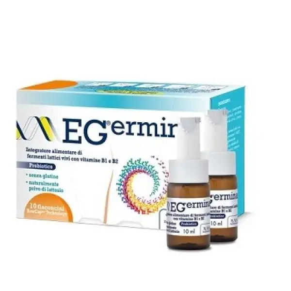 EGermina Flaconcini Integratore Alimentare Fermenti Lattici 10 Flaconcini