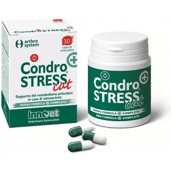Innovet Condrostress+ Cat Integratore Articolare Contro Osteoartrite Gatti 30 Capsule