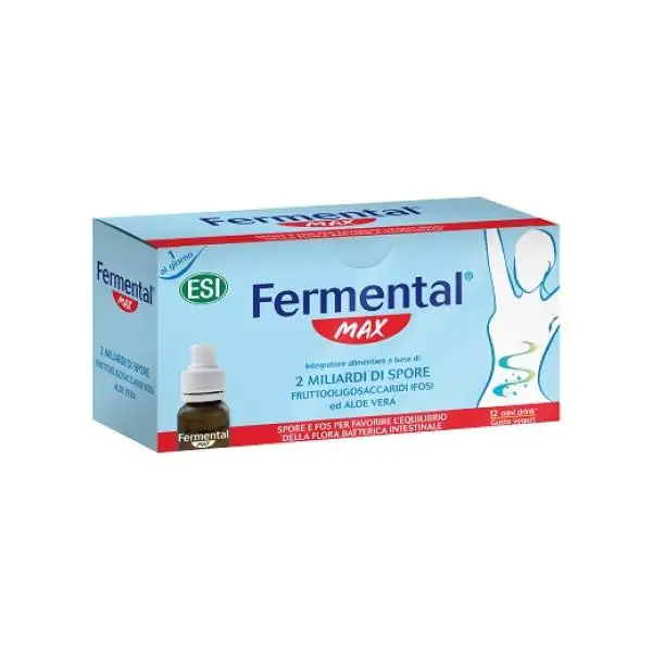 Esi Fermental Max Mini Drink Integratore Ripristina Flora Batterica Intestinale 12 Flaconcini