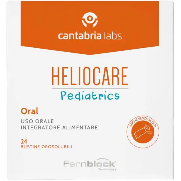 Heliocare oral pediatrics integratore antiossidante per bambini 24 bustine
