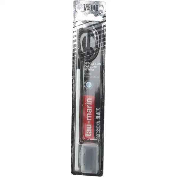 Tau-marin spazzolino professional black antimacchia