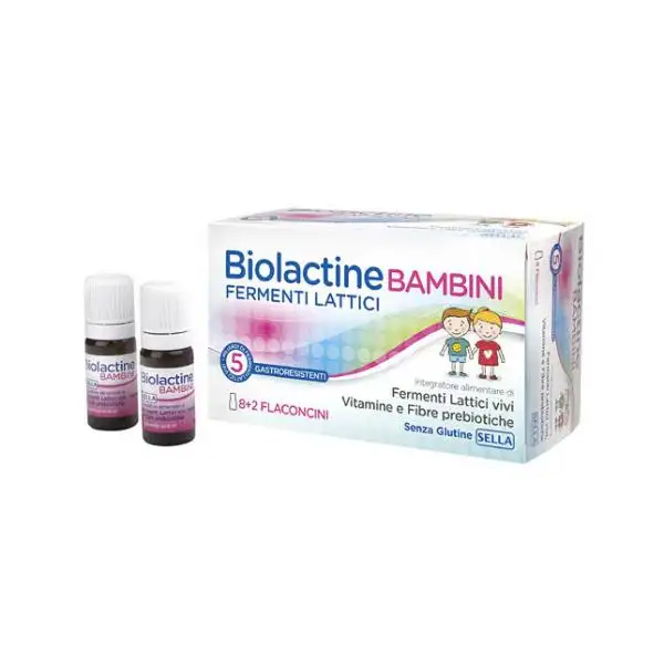 Biolactine Bambini Integratore Di Fermenti Lattici 8 Flaconcini