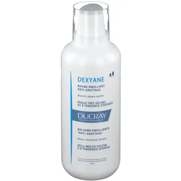 Ducray dexyane balsamo emolliente anti-grattage pelle molto secca atopica 400 ml