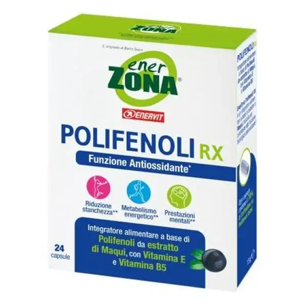 EnerZona Polifenoli RX Integratore Antiossidante 24 Compresse