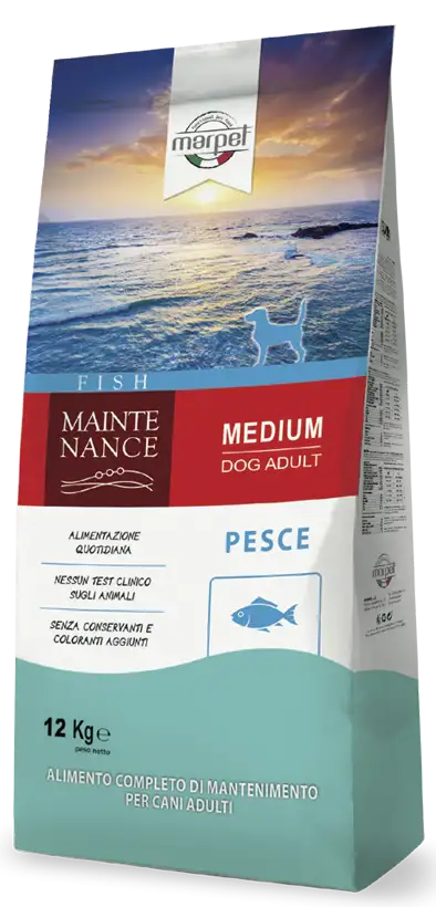 Marpet Maintenance Pesce Cibo Secco Per Cani Adulti Taglia Medium Sacco 12 Kg