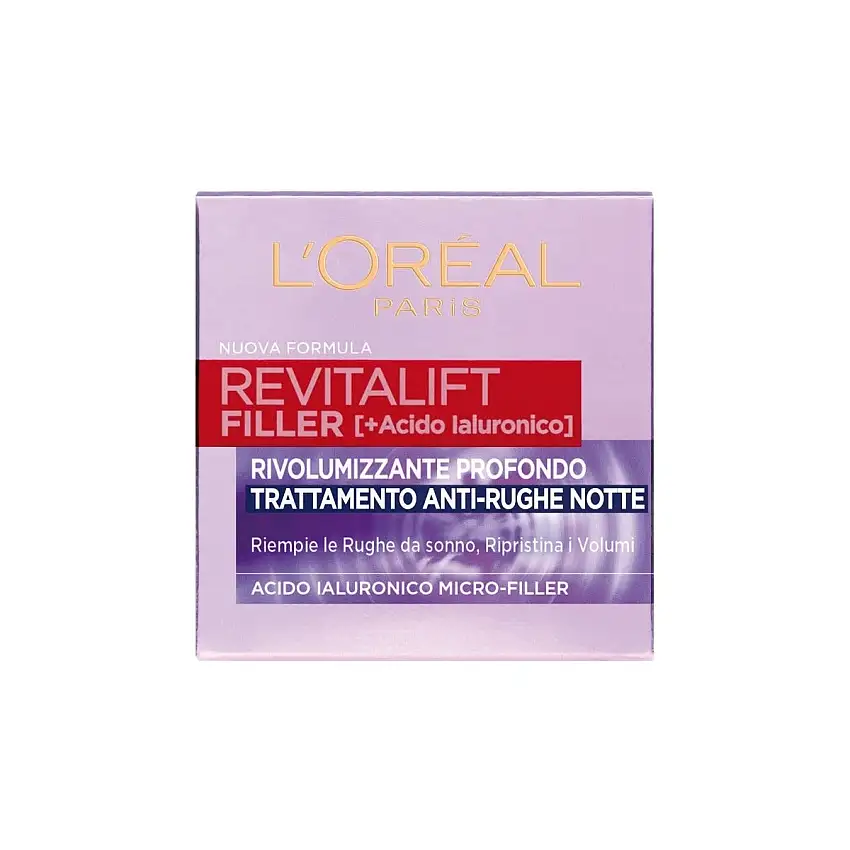L'OrÉal Paris Revitalift Filler Crema Viso Notte Antirughe Rivolumizzante 50ml