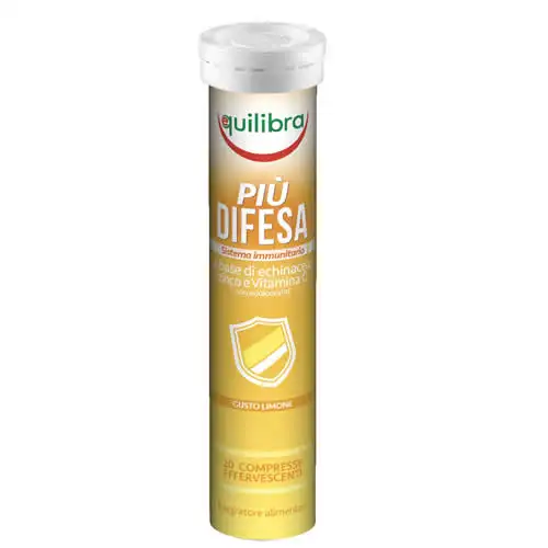 PIU' DIFESA GUSTO LIMONE 20 COMPRESSE EFFERVESCENTI