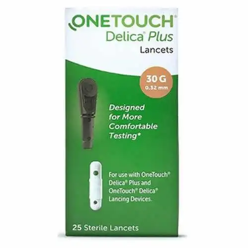 LANCETTE PUNGIDITO ONETOUCH DELICA PLUS 25 PEZZI CONFEZIONE RETAIL