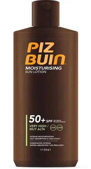Piz Buin Moisturising Latte Solare SPF 50+ Molto Alta 200ml