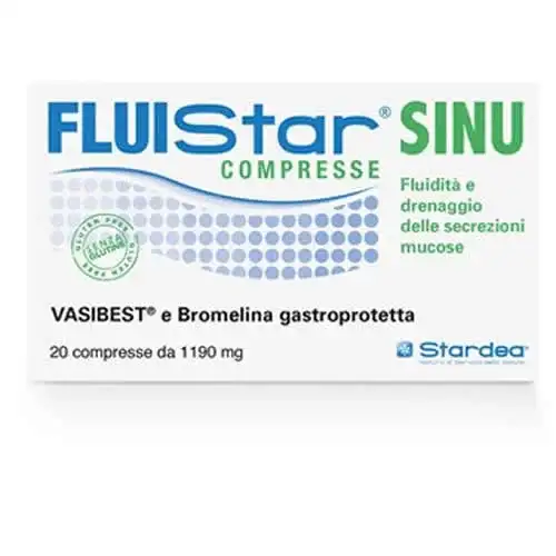 FLUISTAR SINU 20 COMPRESSE SENZA GLUTINE SENZA LATTOSIO