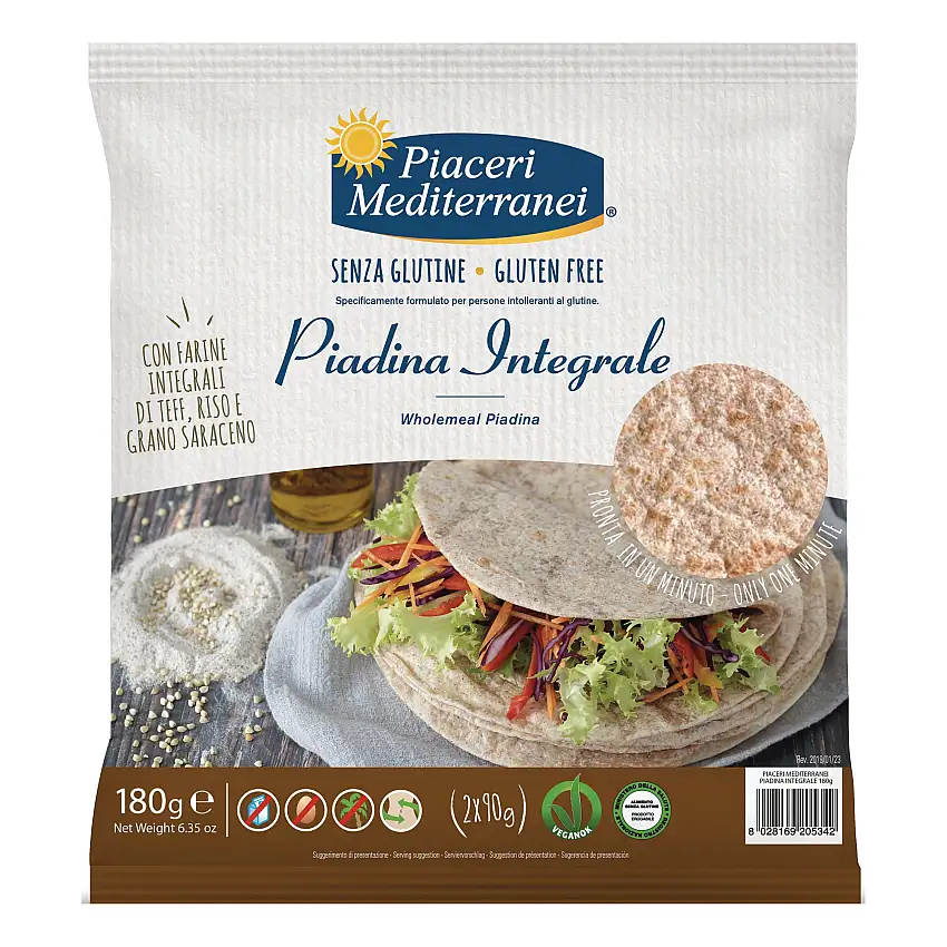 PIACERI MED.Piadina Int.180g