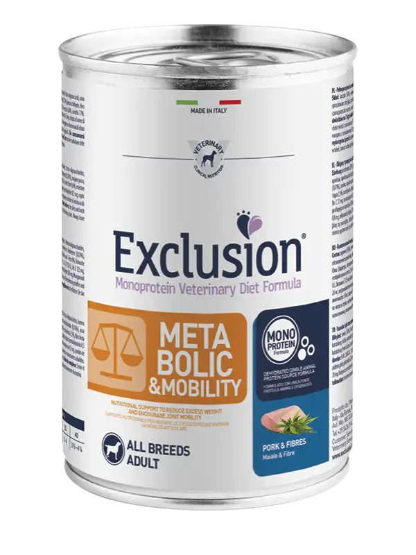 Exclusion Veterinary Diet Metabolic And Mobility Lattina Umido 400gr
