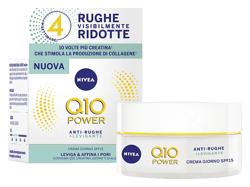 Nivea Q10 Power Crema Giorno Anti-Rughe + Levigante Spf 15 50ml