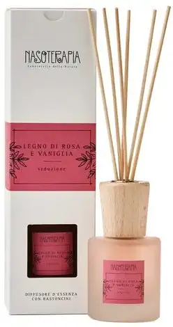 Nasoterapia Diffusore Bastoncini Legno Di Rosa Vaniglia 100ml
