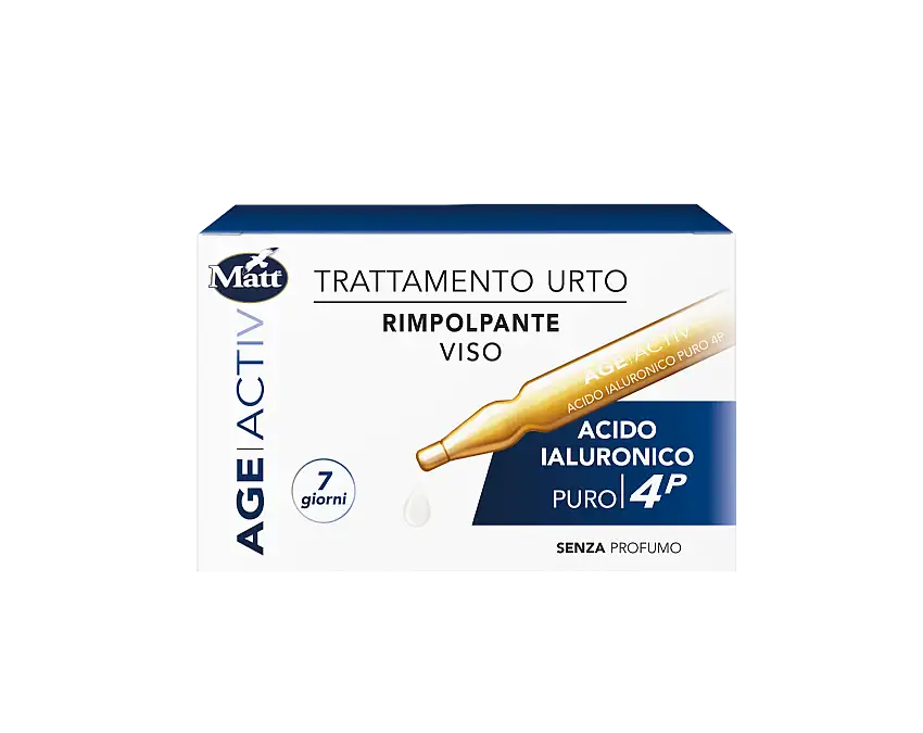 Matt Age Activ Trattamento Urto Rimpolpante Viso 7 Fiale