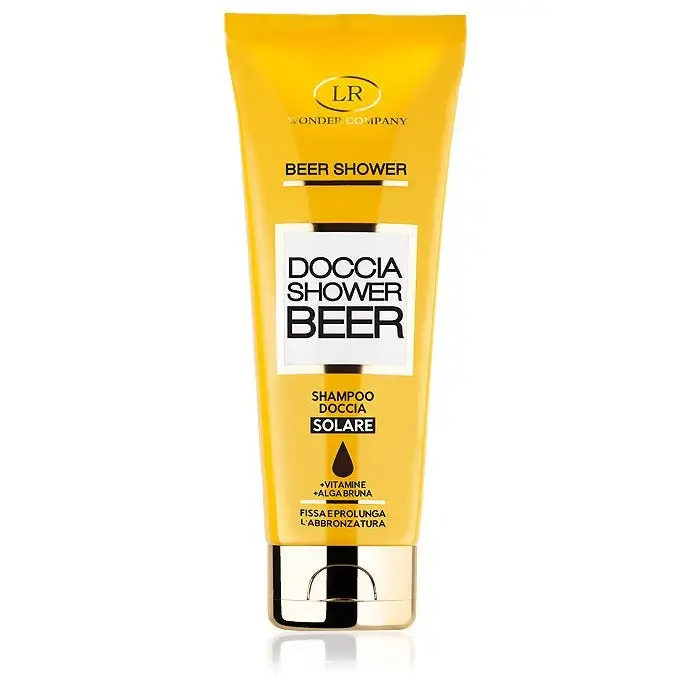 Wonder Company Beer Shower Shampoo Doccia Solare Fissativo Prolungatore Abbronzatura 250ml