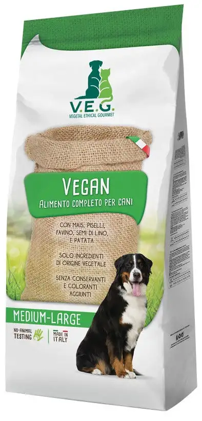 Marpet Vegan Dog Cibo Secco Per Cani Taglia Medium Large Sacco 12Kg