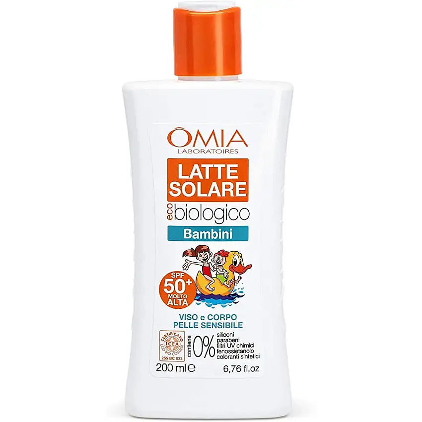 Omia Latte Solare Ecobio Bambini SPF50+ 200ml