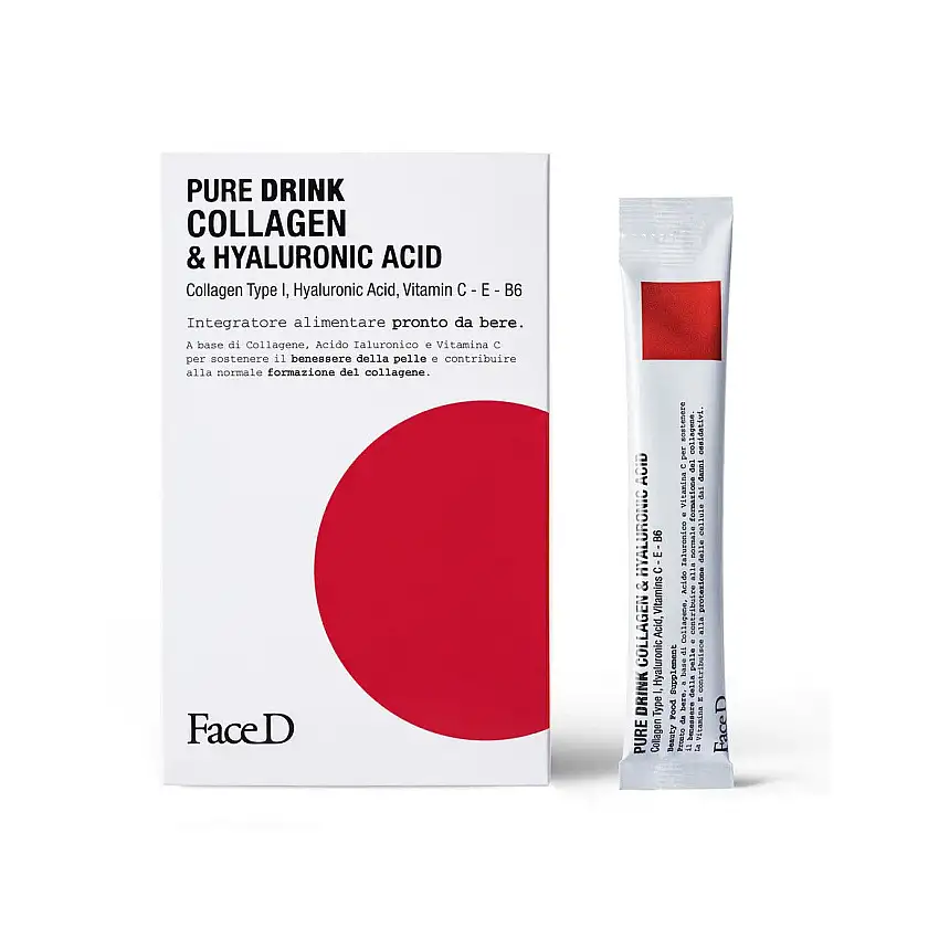 Face D Pure Drink Integratore Collagene E Acido Ialuronico 30 Stick