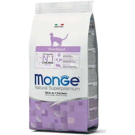 Monge Ricco Di Pollo Cibo Secco Gatti Adulti Sterilizzati Sacco 10 Kg
