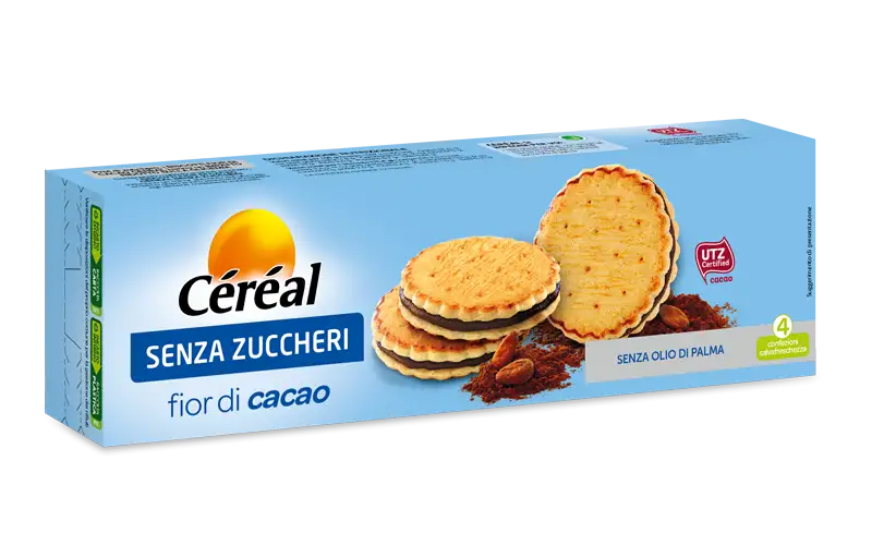 Cereal Biscotti Fior Di Cacao Senza Zuccheri 196g