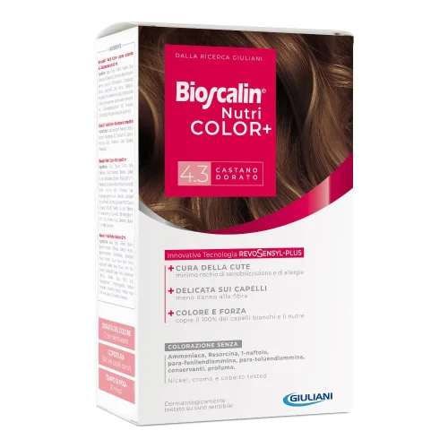 Bioscalin Nutri Color+ Colorazione Capelli Permanente 4.3 Castano Dorato