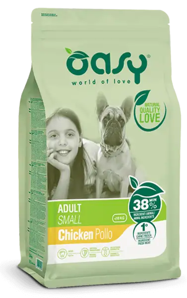 Oasy Dry Crocchette Di Pollo Per Cani Adulti Taglia Piccola Sacco 3kg