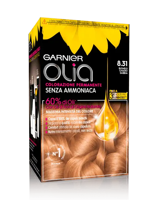 Garnier Olia Colorazione Capelli 8.31 Biondo Chiaro Sabbia