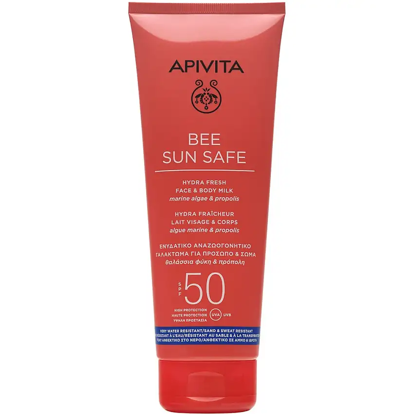 Apivita Bee Sun Safe Hydra Fresh Latte Solare SPF50 Viso Corpo 200ml