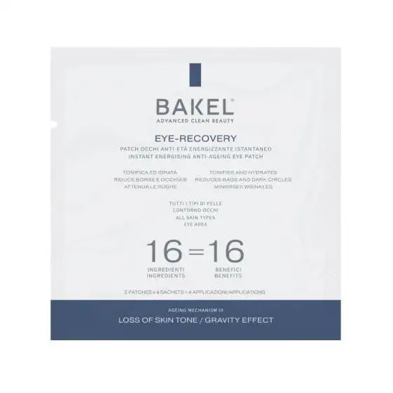 Bakel Eye-Recovery Patch Occhi Anti-EtÀ Energizzante 2 Patches x 4 Bustine