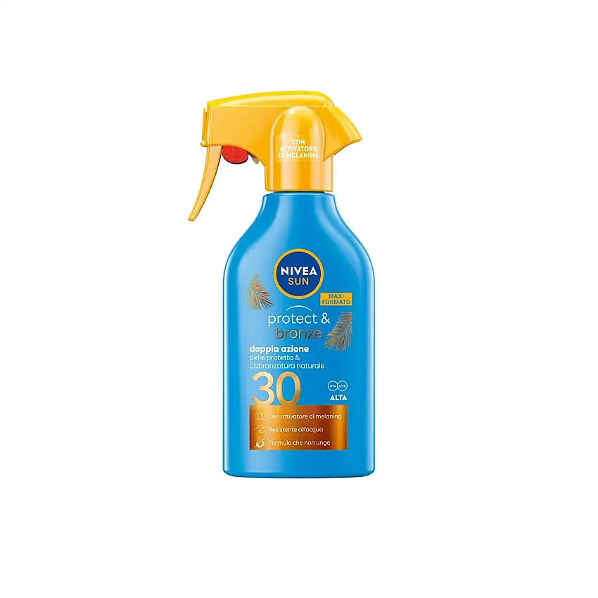 Nivea Sun Protect&Bronze Maxi Spray Solare Doppia Azione SPF30 270ml