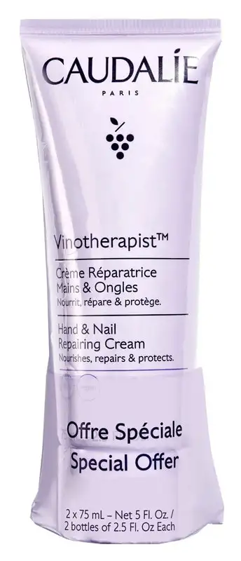 Caudalie Vinotherapist Crema Riparatrice Mani & Unghie 2x75ml