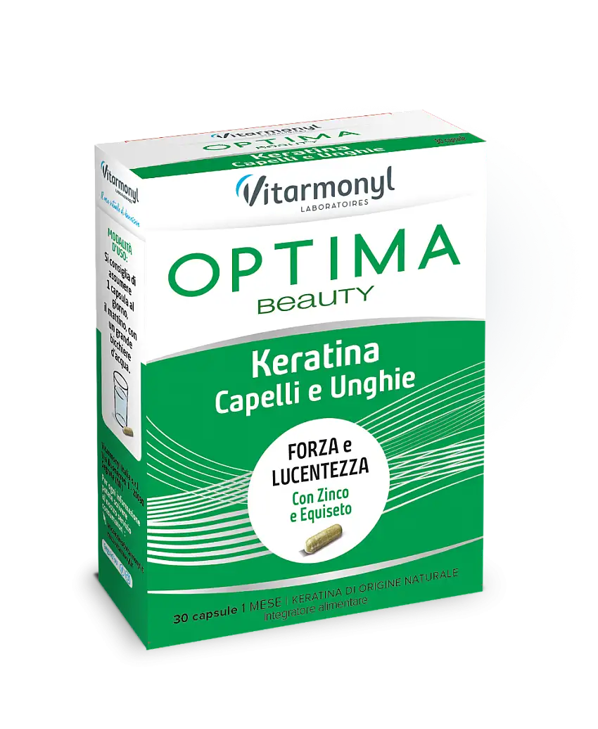 Vitarmonyl Optima Beauty Capelli & Unghie Keratina 30 Capsule