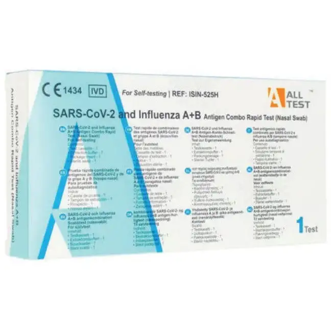 Juschek Covid 19 E Influenza A/B Auto-Test Rapido Antigenico In Tampone Nasale