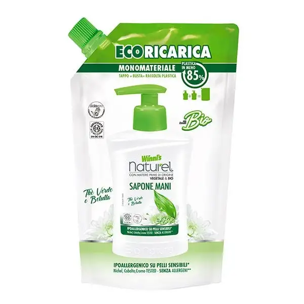 Winni's Naturel Ecoricarica Sapone Mani ThÈ Verde E Betulla 500ml