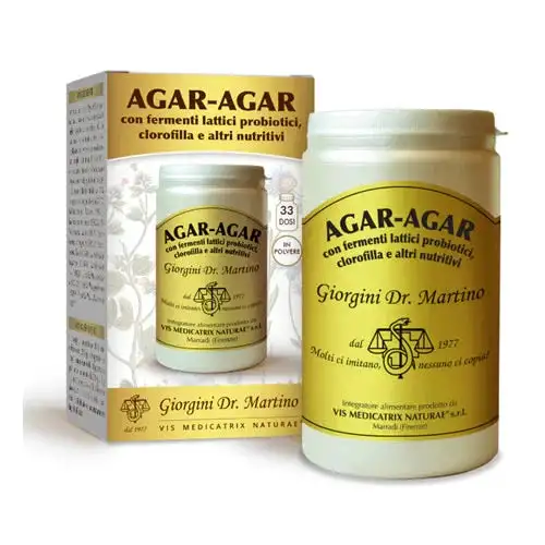 AGAR-AGAR FERMENTI CLOROFILLA NUTRITIVI POLVERE SOLUBILE 150 G