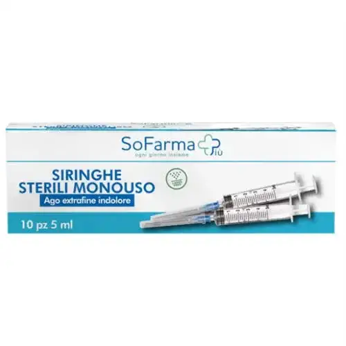 SIRINGA STERILE 10 ML GAUGE 21 10 PEZZI SOFARMAPIU'