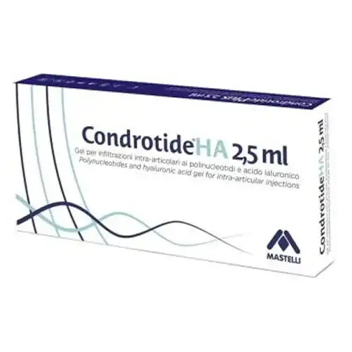 SIRINGA INTRA-ARTICOLARE CONDROTIDE HA POLINUCLEOTIDI 2% 2,5 ML