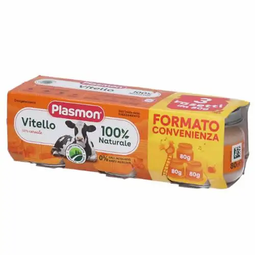 PLASMON OMOGENEIZZATO VITELLO E CEREALE 3 PEZZI DA 80 G