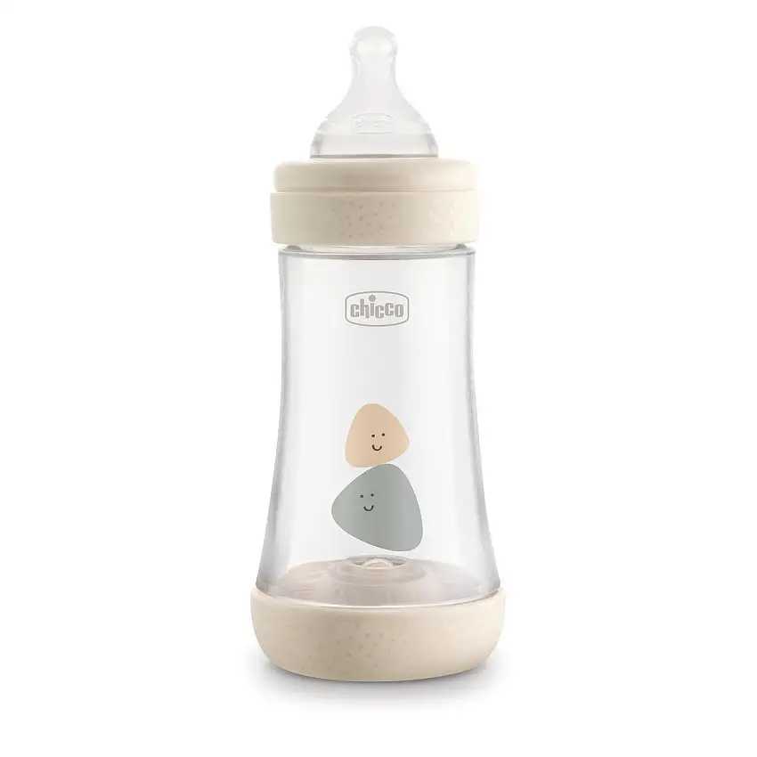 CHICCO BIBERON PERFECT5 UNISEX SILICONE 240ML BIANCO