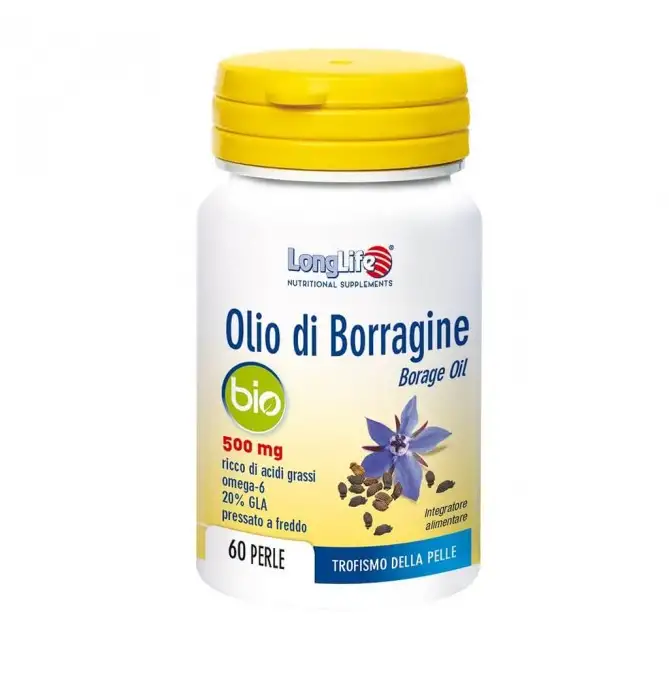 LONGLIFE OLIO BORRAGINE BIO 60 PERLE 500MG