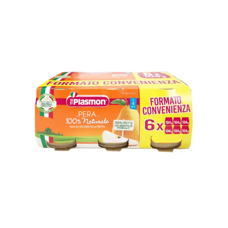 PLASMON OMOGENEIZZATO PERA 6X104 GRAMMI