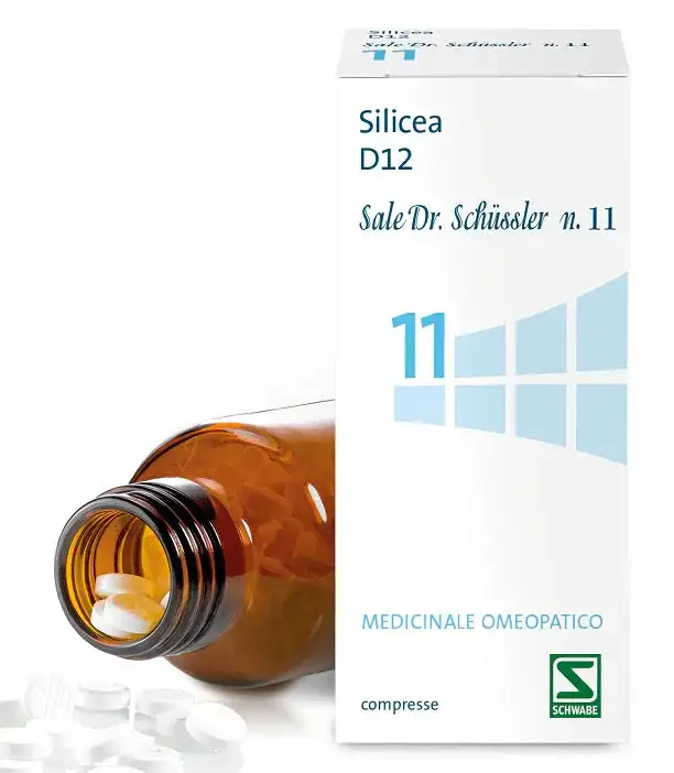 SALE DR SCHUSSLER N.11 SIL D12 COMPRESSE 1 FLACONE IN VETRO DA 200 COMPRESSE
