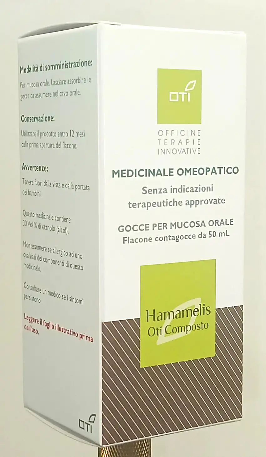 HAMAMELIS OTI GOCCE PER MUCOSA ORALE 1 FLACONE CONTAGOCCE IN VETRO IN SOLUZIONE IDROALCOLICA AL 30% V/V DA 50 ML