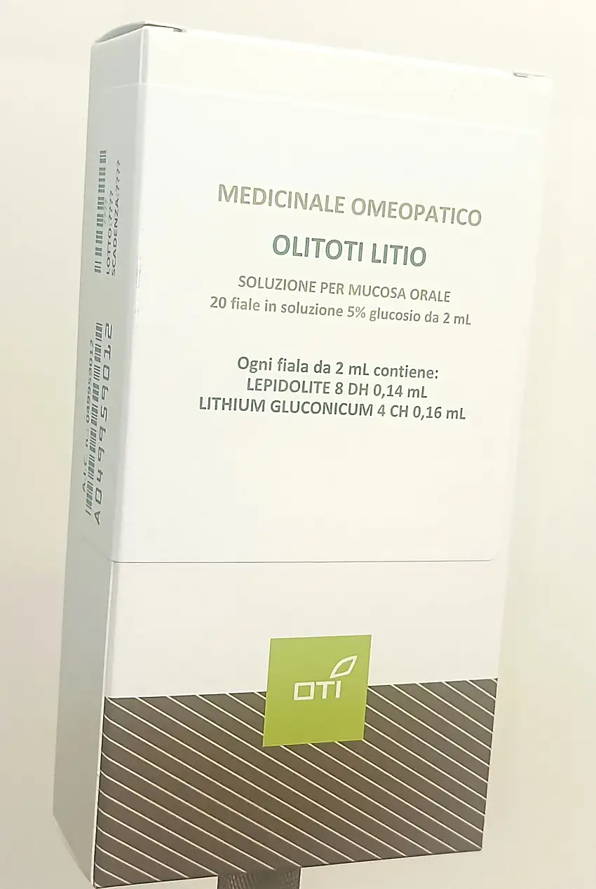 OLITOTI LITIO SOLUZIONE PER MUCOSA ORALE 20 FIALE IN VETRO IN SOLUZIONE 5% GLUCOSIO DA 2 ML