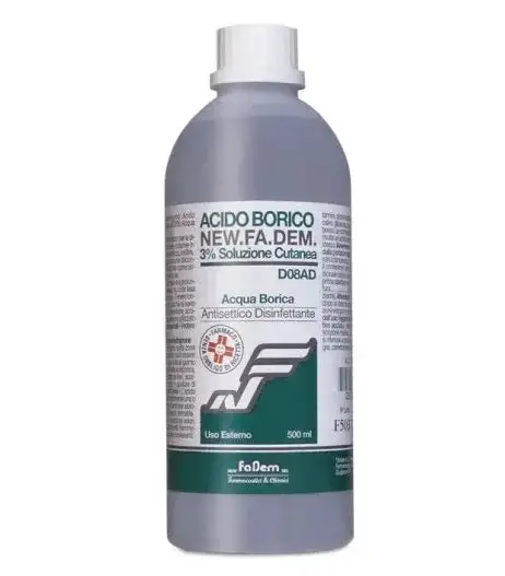 ACIDO BORICO NEW F "3% SOLUZIONE CUTANEA"FLACONE 500 ML"