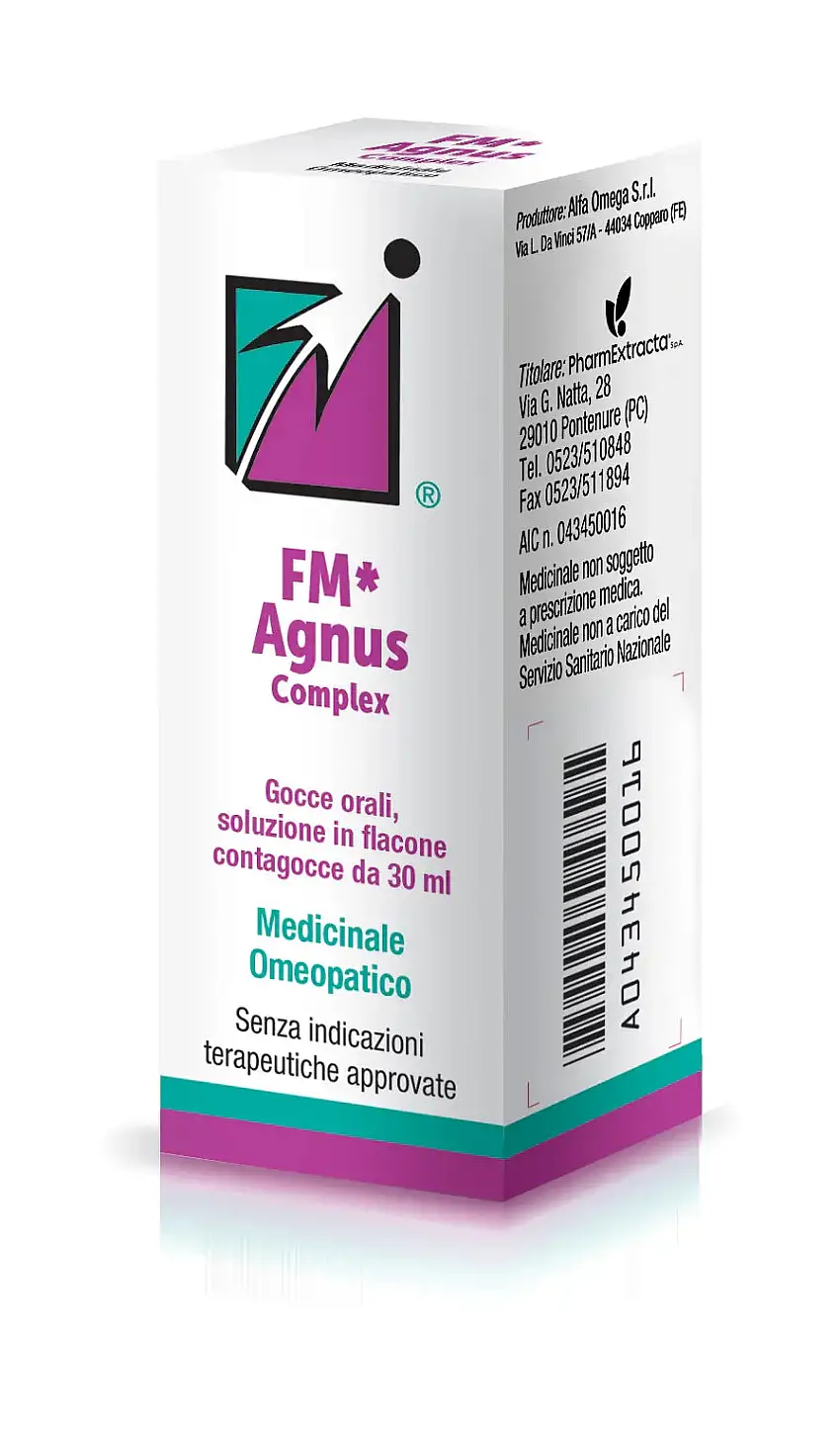 FM AGNUS COMPLEX GOCCE ORALI SOLUZIONE FLACONE IN VETRO CON CONTAGOCCE DA 30 ML
