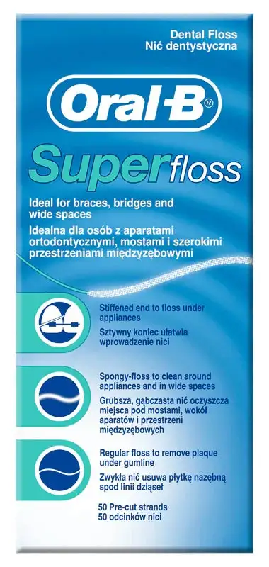 ORALB SUPERFLOSS FILO INTERDENTALE 50 FILI