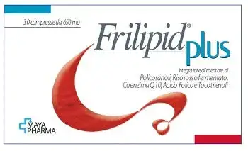 FRILIPID PLUS 30 COMPRESSE DA 650 MG SENZA GLUTINE NATURALMENTE PRIVO DI LATTOSIO